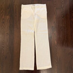 Mango Cream Linen Pant
